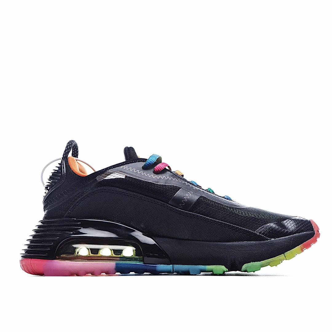 Nike Air Max 2090Multicolor/Black Running Shoes Black Rainbow