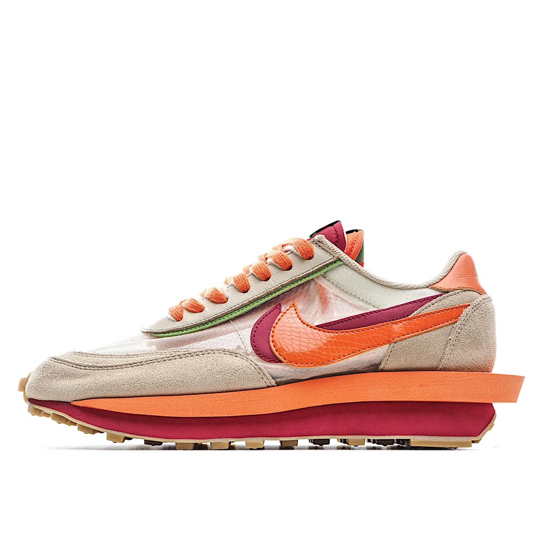 Nike sacai x Clot x LDWaffle ‘Net Orange Blaze’