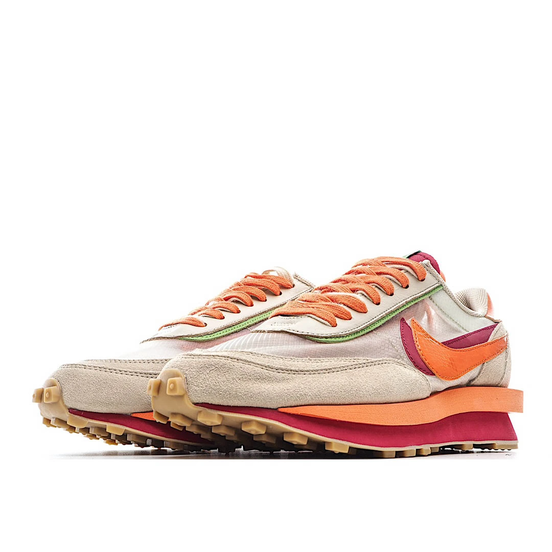 Nike sacai x Clot x LDWaffle ‘Net Orange Blaze’