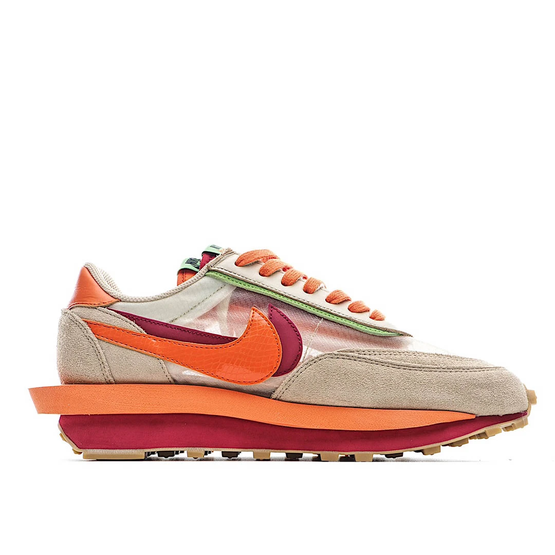 Nike sacai x Clot x LDWaffle ‘Net Orange Blaze’