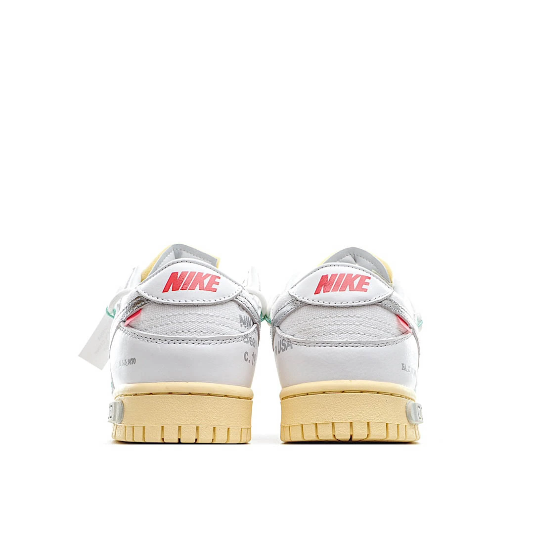 Nike 0ff-White x Nike Dunk Low 01 of 50 OW White Silver