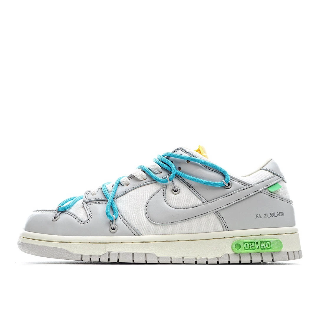 Nike 0ff-White x Nike Dunk Low 02 of 50 OW White Grey