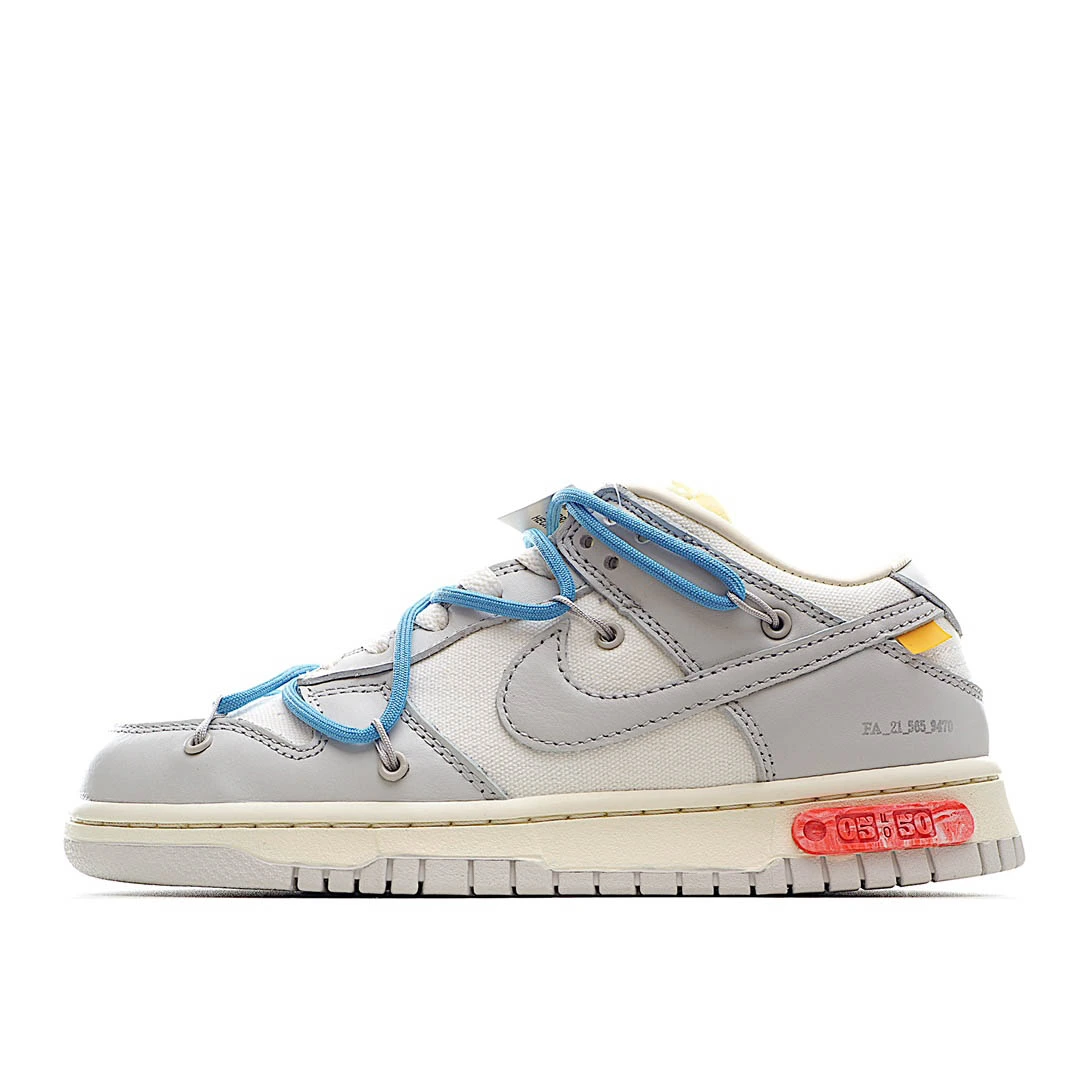 Nike 0ff-White x Nike Dunk Low 02 of 50 OW White Grey