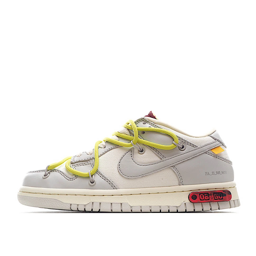 Nike 0ff-White x Nike Dunk Low 02 of 50 OW White Grey