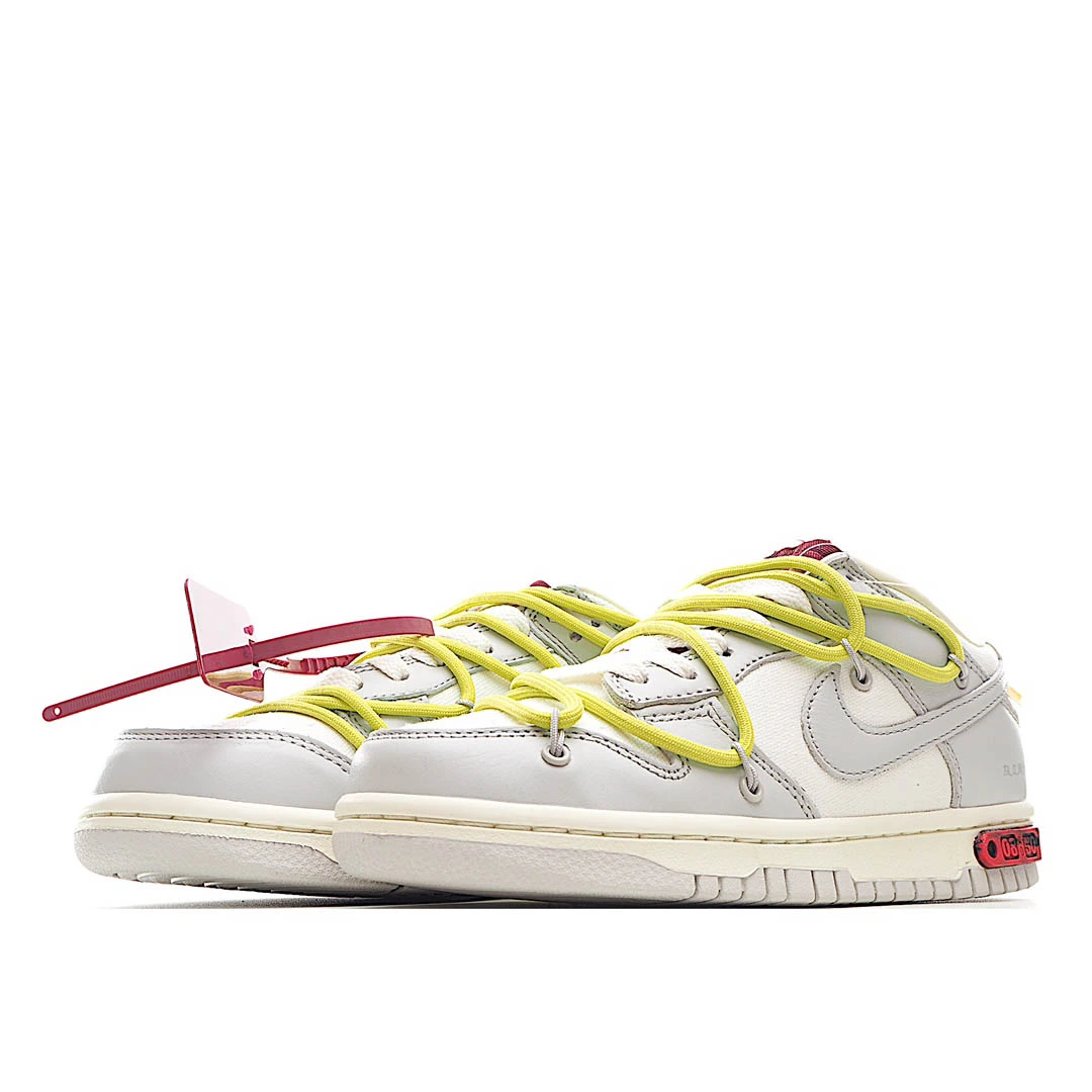 Nike 0ff-White x Nike Dunk Low 02 of 50 OW White Grey