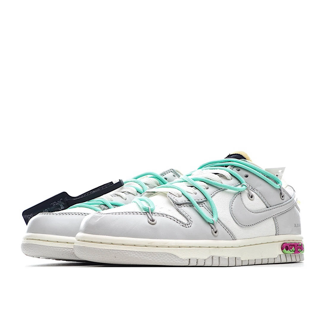 Nike 0ff-White x Nike Dunk Low 04 of 50 OW White Grey