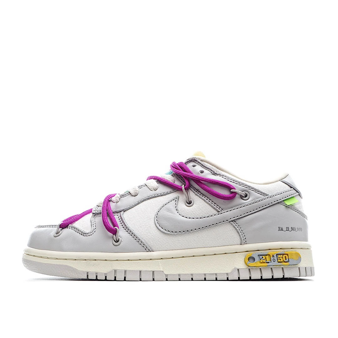 Nike 0ff-White x Nike Dunk Low 21 of 50 OW White Grey