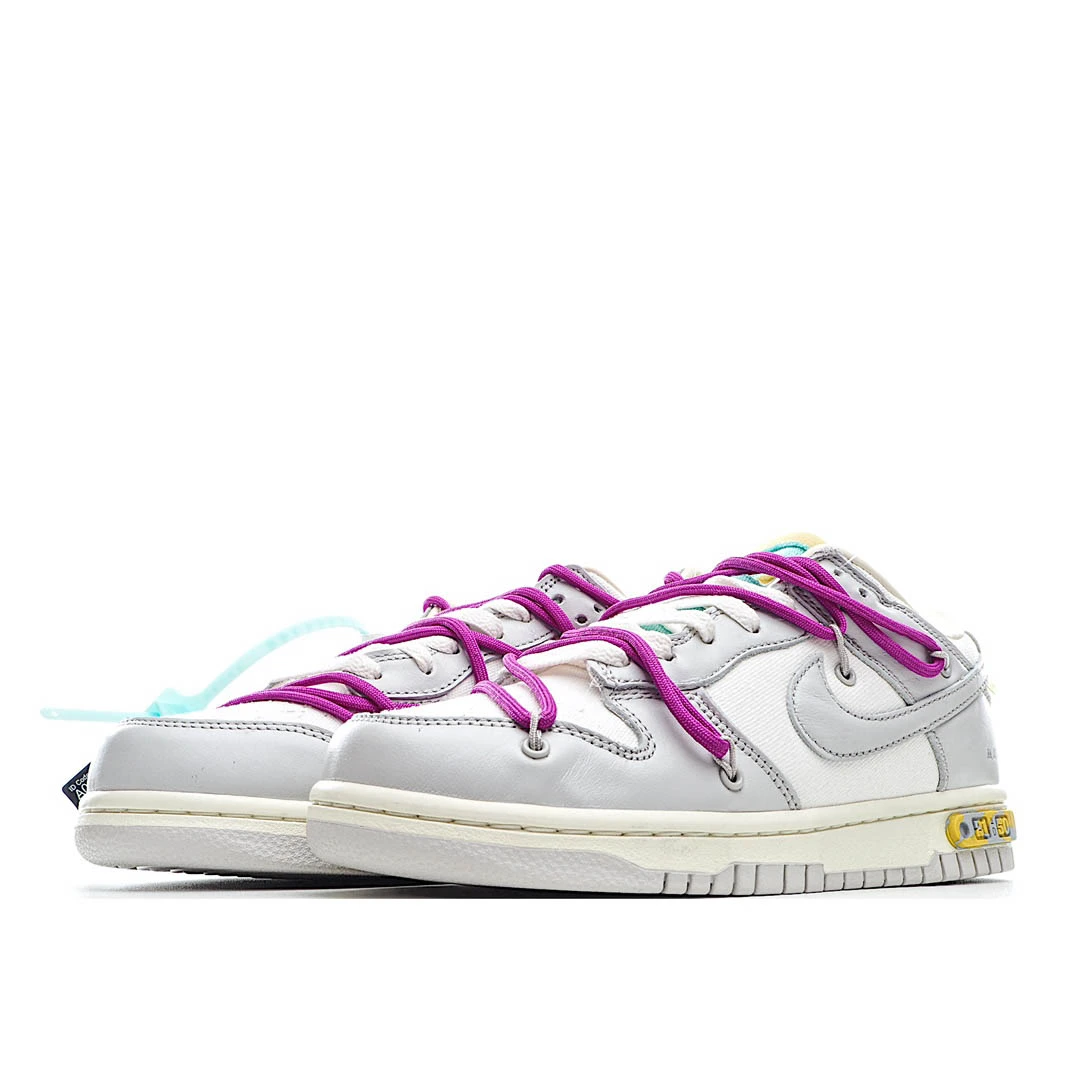 Nike 0ff-White x Nike Dunk Low 21 of 50 OW White Grey