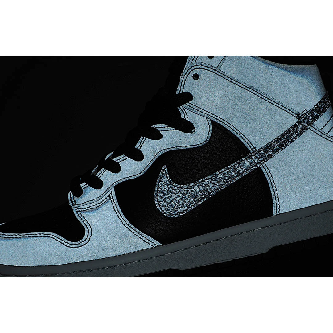 Nike Dunk High 3M Reflective Grey Black