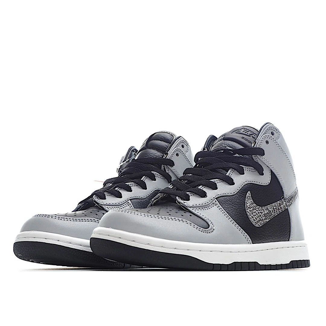 Nike Dunk High 3M Reflective Grey Black