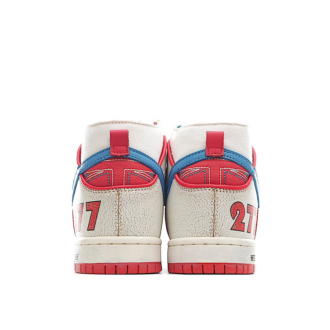 Nike Ishod Wair X Magnus Walker X Nike SB Dunk High Pro Decon QS White Blue Red