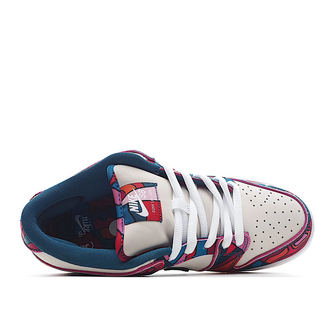 Nike Parra x Nk Dunk SB Low Pro White Blue Red