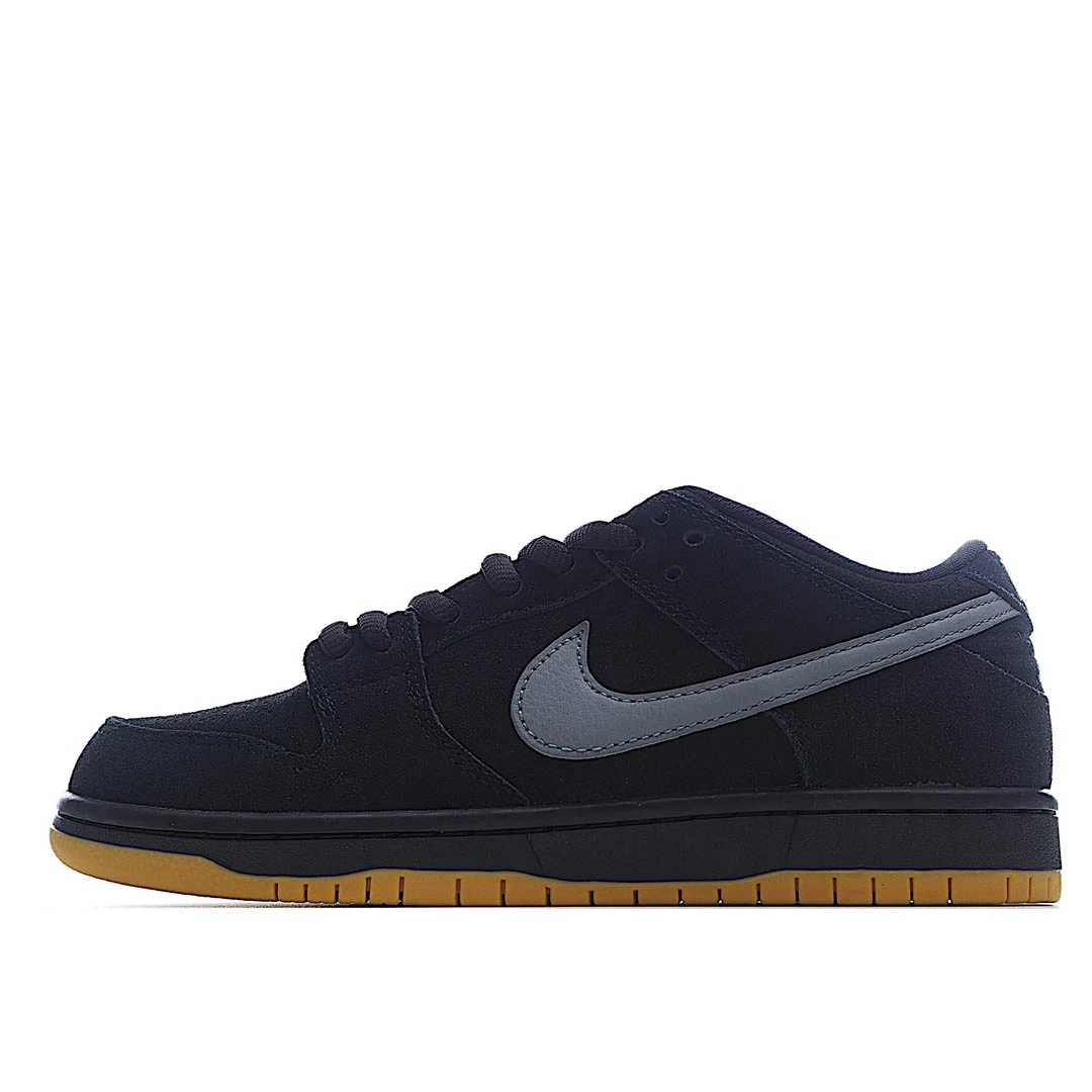 Nike SB Dunk Low Fog Black and Grey Low-Top Sneakers