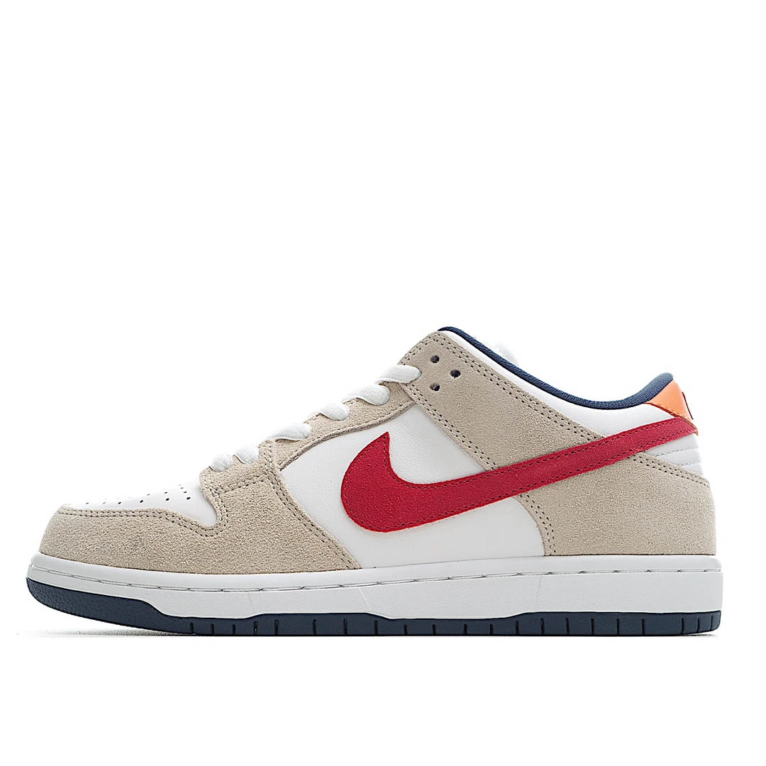 Nike SB Dunk Low RPO CRIMSON Low Top Sneakers Rice White Red 304292-161