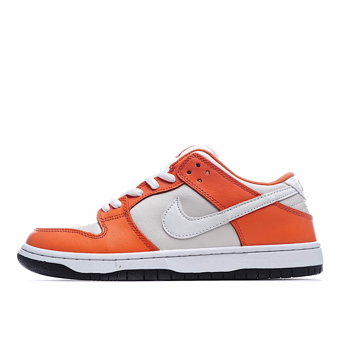 Nike SB Dunk Low White and Orange