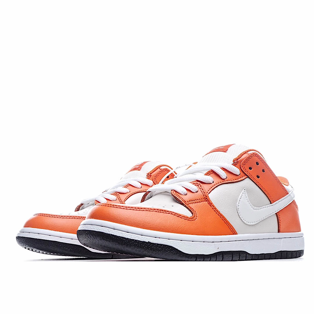 Nike SB Dunk Low White and Orange