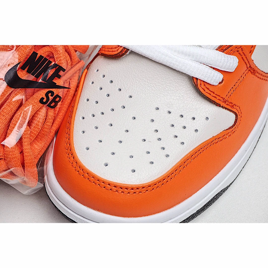 Nike SB Dunk Low White and Orange