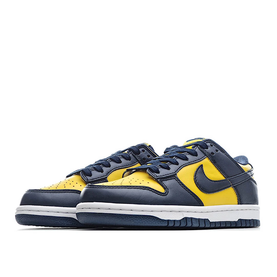 Nike SB Dunk LowMichigan Low Top Sneakers Blue Yellow