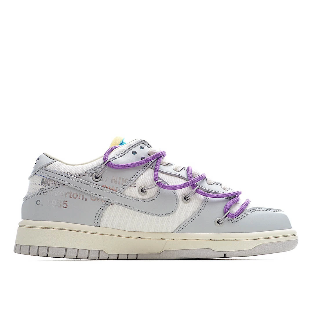 Nike SB Dunk OFF-WHITE Gray Purple