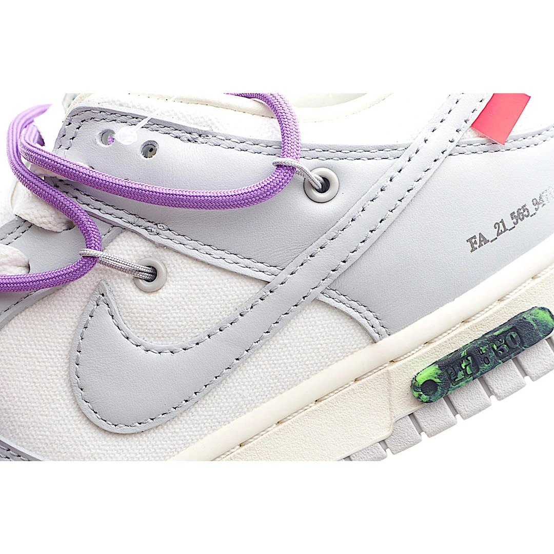 Nike SB Dunk OFF-WHITE Gray Purple