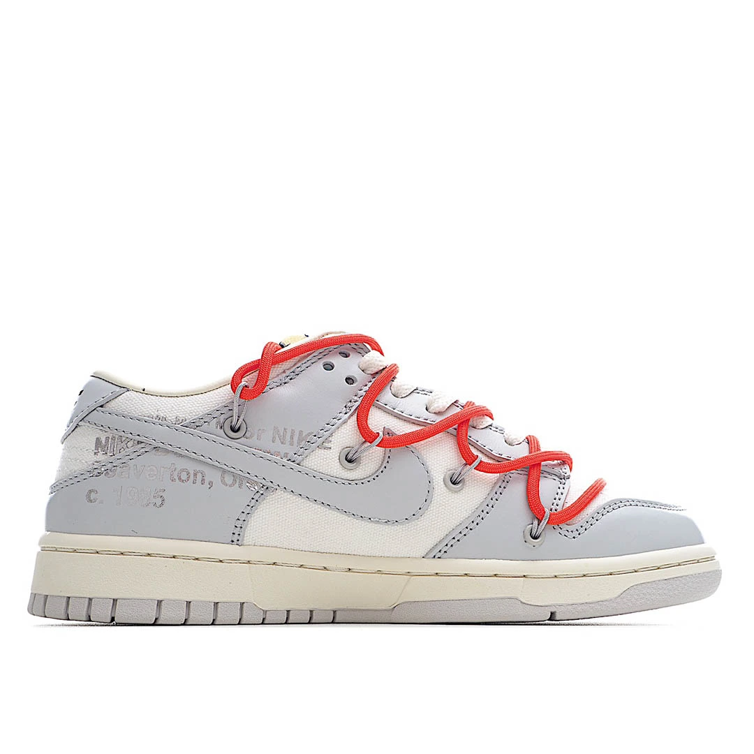 Nike SB Dunk OFF-WHITE Grey Red Blue