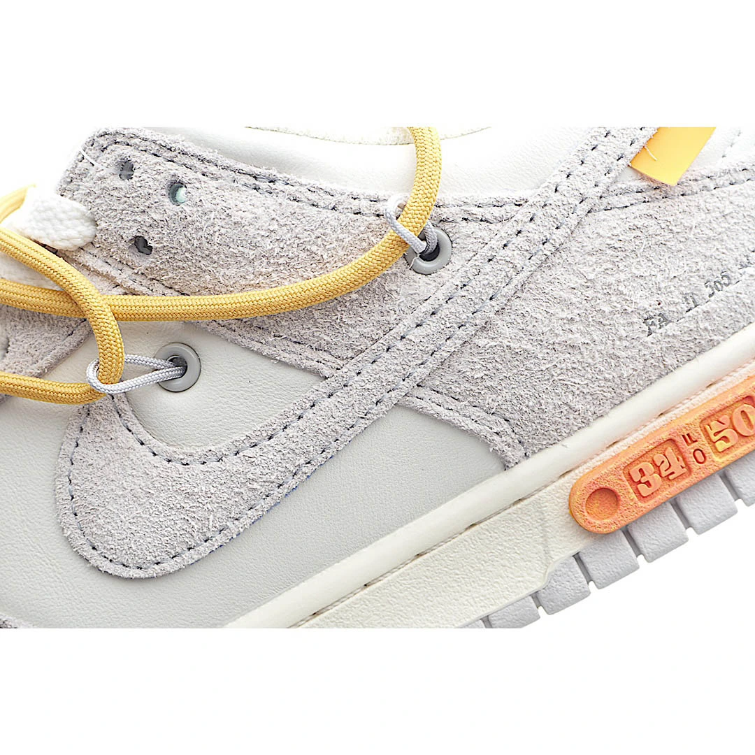 Nike SB Dunk OFF-WHITE Grey-Yellow-Blue