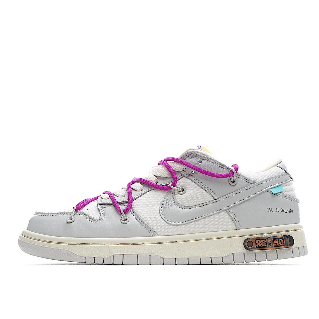 Off-White x Nk Dunk Low ’12 of 50′ OW Sneakers