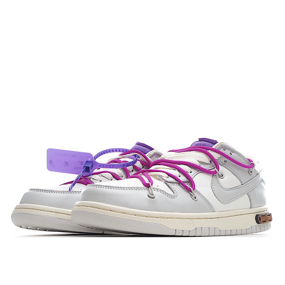 Off-White x Nk Dunk Low ’12 of 50′ OW Sneakers